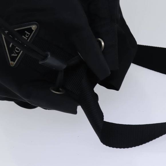 PRADA Shoulder Bag Nylon Black Silver Auth bs17600 - Picture 6 of 16
